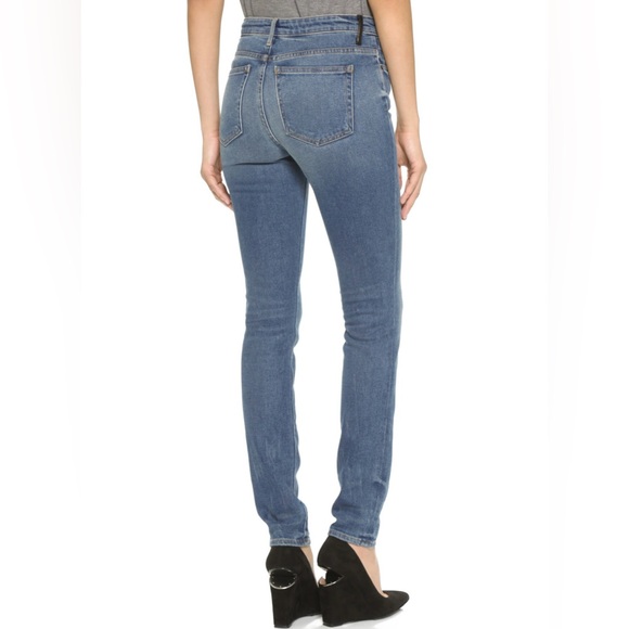 Women’s DENIM X ALEXANDER WANG High Rise Skinny Jeans WANG 001 - Picture 13 of 13